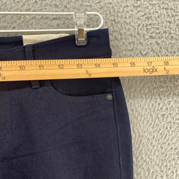 LOFT Jeans Womens 26 2 Modern Sexy Boot Cut Blue Dark Wash Stretch Everyday NWT - Picture 5 of 13